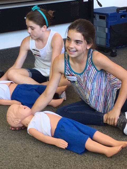 Gabbie and Maddie child CPR